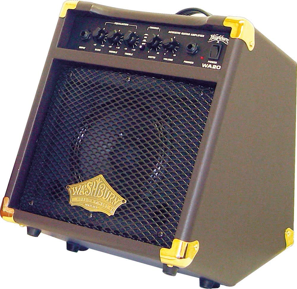 Amplificador de guitarra acústica, amplificador Bluetooth de 20 vatios para  guitarra acústica con efecto de coro de reverberación, ecualizador de 3